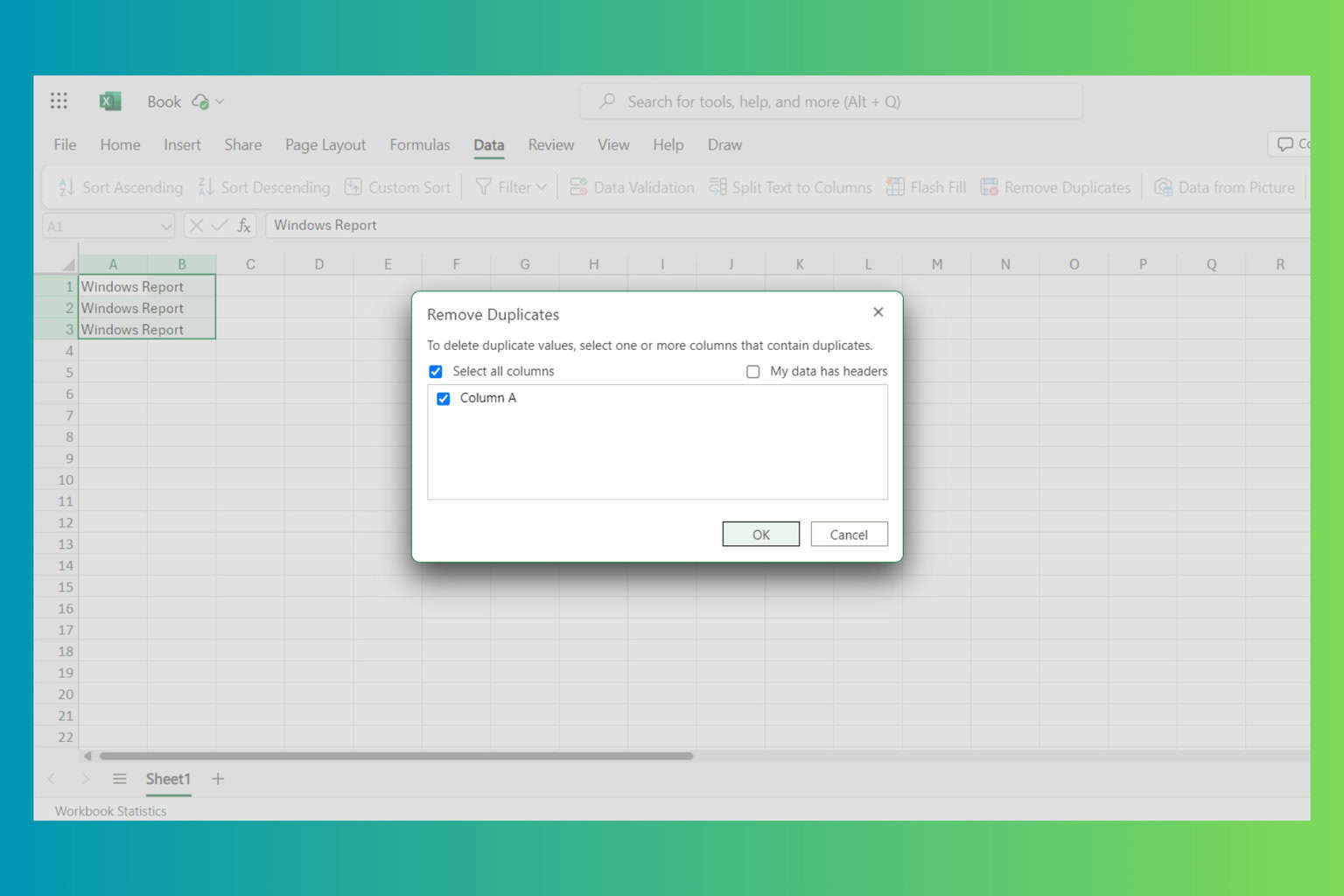 How to remove duplicates in Excel